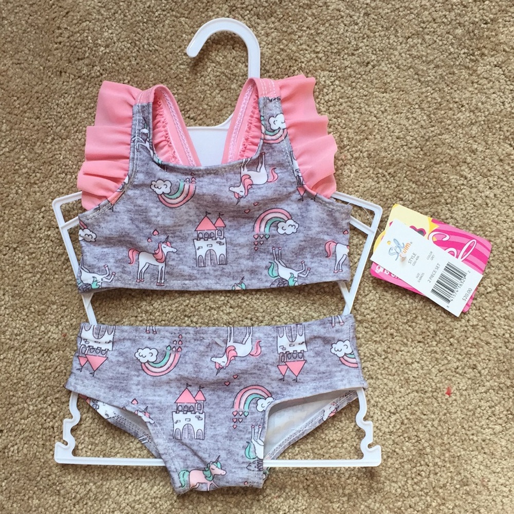 NWT Baby girl two piece swimsuit!